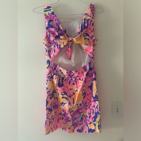 Lilly Pulitzer Courtney Mini Dress in Brilliant Blue Catch And Release Size 4 - Picture 10 of 16